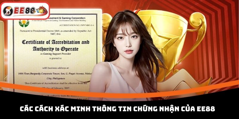 Các cách xác minh thông tin chứng nhận của EE88