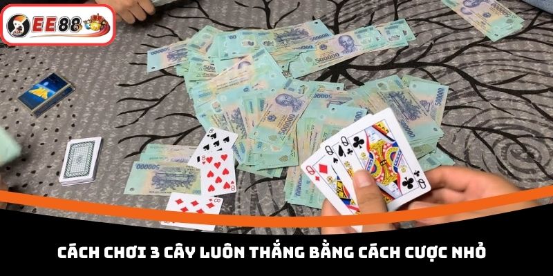Cách chơi 3 cây luôn thắng bằng cách cược nhỏ